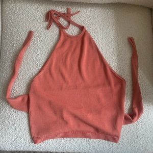 Aritzia Wrap Around Top Apricot XS